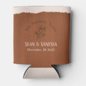 Boho Terra Cotta Wedding Blikjeskoeler (Voorkant)