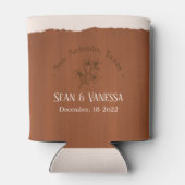 Boho Terra Cotta Wedding Blikjeskoeler (Achterkant)