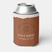 Boho Terra Cotta Wedding Blikjeskoeler (Blikje Achterkant)