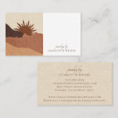 Boho Terracotta Abstract Handmade Jewelry Visitekaartje (Voorkant / Achterkant)