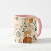 Boho Terracotta Abstracte Ochtendkoffiemok Cadeau Mok (Voorkant rechts)