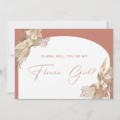 Boho Terracotta Arch Pampas Grass Kaart (Voorkant)