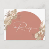 Boho Terracotta Arch Pampas Grass Reminder Briefkaart (Voorkant)