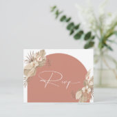 Boho Terracotta Arch Pampas Grass Reminder Briefkaart (Staand voorkant)