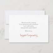 Boho Terracotta bedankt voor je briefkaarten (Achterkant)