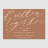 Boho terracotta beter samen de datum opslaan (Voorkant)