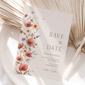 Boho Terracotta Bewaar de datum Bruiloft Uitnodigi Save The Date
