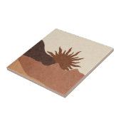 Boho Terracotta Bisque Desert Sun Mountains Tegeltje (Zijkant)