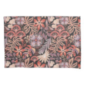Boho Terracotta Bloem Motief Kussen Hoes Set (Voorkant-Links)