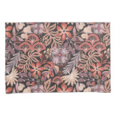 Boho Terracotta Bloem Motief Kussen Hoes Set (Voorkant-Rechts)