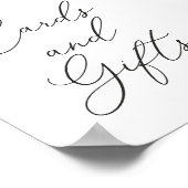 Boho Terracotta Bloemen Kaarten en geschenken teke Poster (Hoek)