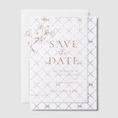 Boho Terracotta Bloemenbruiloft Vellum Uitnodigingen (Offset (Uitnodiging))