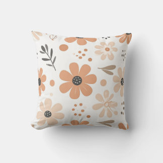 Boho Terracotta Bloemenkussen Kussen