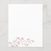 Boho Terracotta Bloemensignatuur Type doen we Budg Flyer (Achterkant)