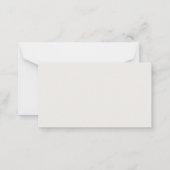 Boho Terracotta Bloemenverblijf Kaart Notitiekaartje (Achterkant)