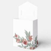 Boho Terracotta & Blush Bloemen Bruiloft Bedankdoosjes (Geopend)