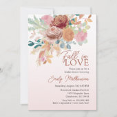 Boho Terracotta & Blush Floral Bridal Shower Kaart (Voorkant)