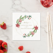 Boho Terracotta Boog Pampas Gras Bloemen Bruiloft Servet (Insitu)