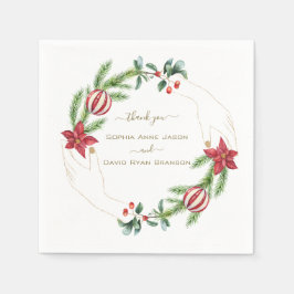 Boho Terracotta Boog Pampas Gras Bloemen Bruiloft Servet