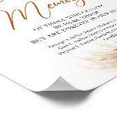 Boho terracotta bordeaux groen Ter liefdevolle her Poster (Hoek)