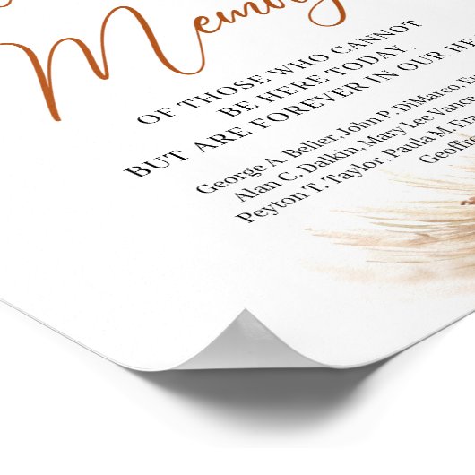 Boho terracotta bordeaux groen Ter liefdevolle her Poster (Hoek)