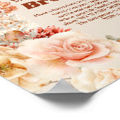 Boho terracotta bordeaux roest Mijn Water Broke sp Poster (Hoek)