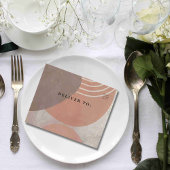 Boho Terracotta Brown Abstracte minimalistische we All In One Uitnodiging