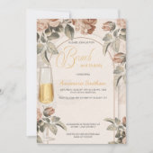 Boho Terracotta Bruiloft Brunch Bruisend Bruidsfee Kaart (Voorkant)