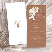 Boho Terracotta Bruin Gedroogde Bloemenkrans Bruil