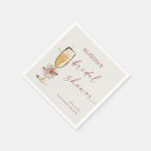 Boho Terracotta Brunch Bruisend Bruidsfeest Servet (Hoek)
