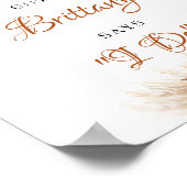 Boho terracotta burgundy greenery count down poster (Hoek)