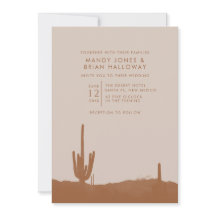 Boho Terracotta Cactus Desert Wedding