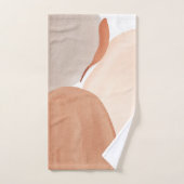 Boho Terracotta Cream Abstract Bad Handdoek (Handdoek)