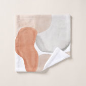 Boho Terracotta Cream Abstract Bad Handdoek (Wasdoekje)