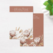 Boho Terracotta Cream Wildflowers Visitekaartje (Bureau)