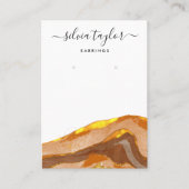 Boho Terracotta Designer Jewelry Holder Social Visitekaartje (Voorkant)