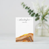 Boho Terracotta Designer Jewelry Holder Social Visitekaartje (Staand voorkant)