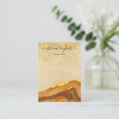 Boho Terracotta Designer Jewelry Holder Social Visitekaartje (Staand voorkant)