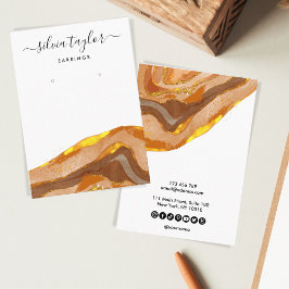 Boho Terracotta Designer Jewelry Holder Social Visitekaartje