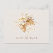 Boho Terracotta Dried Flowers and Pampas Grass Briefkaart (Voorkant)