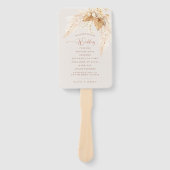 Boho Terracotta Dried Flowers and Pampas Grass H Handwaaier (Voorkant)