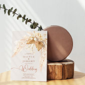 Boho Terracotta Dried Flowers and Pampas Grass I Kaart