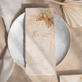 Boho Terracotta Dried Flowers and Pampas Grass M Menu