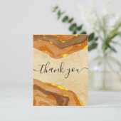 Boho Terracotta Earth Tones Dank u Kaart (Staand voorkant)