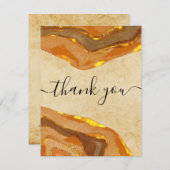 Boho Terracotta Earth Tones Dank u Kaart (Voorkant / Achterkant)