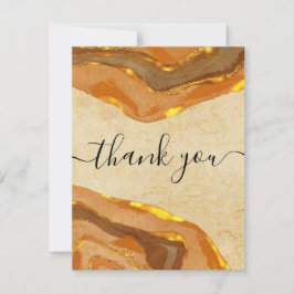Boho Terracotta Earth Tones Dank u Kaart