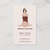 Boho Terracotta Earthy Yoga Instructor Afsprakenkaartje (Voorkant)