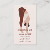 Boho Terracotta Earthy Yoga Instructor Afsprakenkaartje (Voorkant)