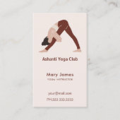 Boho Terracotta Earthy Yoga Instructor Afsprakenkaartje (Voorkant)