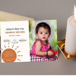 Boho terracotta eerste reis rond de zon kaart